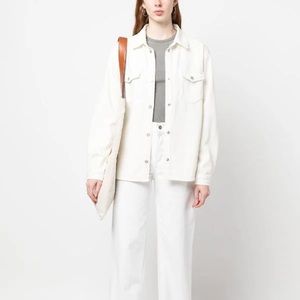 FRAME WHITE DENIM BUTTON DOWN SZ S NO LONGER AVAILABLE WORN TWICE!!